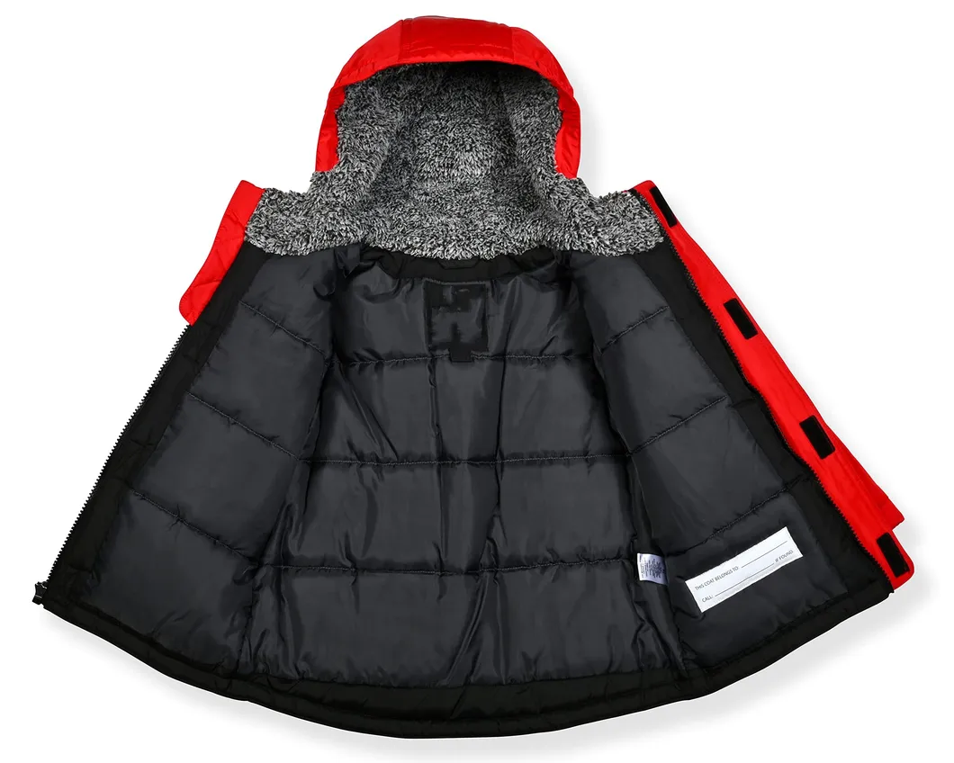 Asiapo China Factory Boys Kids Winter Outdoor Two-Piece Waterproof Snowsuit in Cold Temperatures