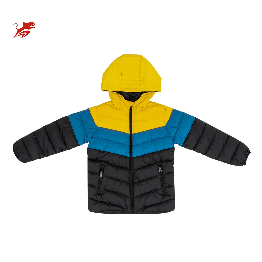 Asiapo China Factory Custom Teenager Kids Winter Coat Hooded Outwear Children Sports Regular Skin-Friendly Puffer Jackets