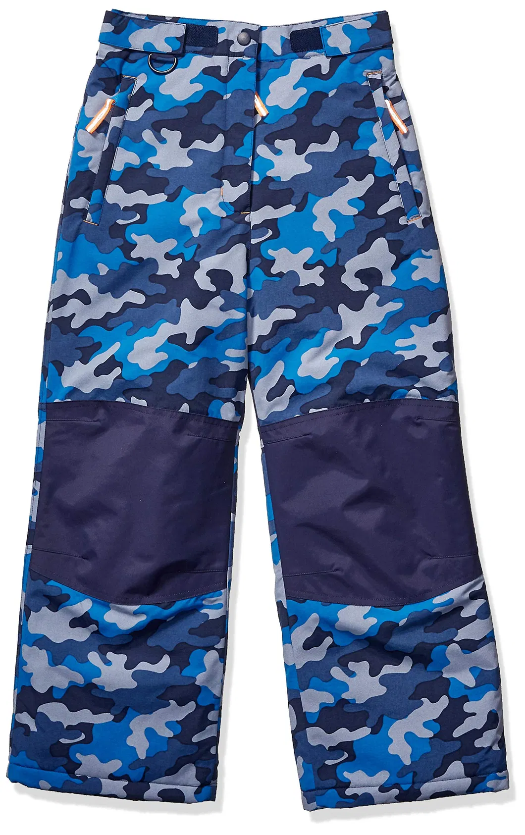 Asiapo China Factory Kids Boys Toddlers′ Blue Camo Water-Resistant Insulated Ski Snow Pants