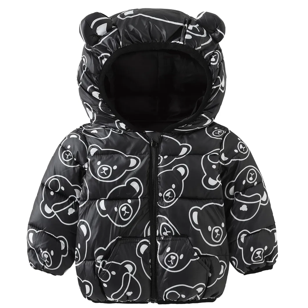 Asiapo China Factory Kids Durable Comfortable All Over Printing Full Zip Padded Quilted Jacket