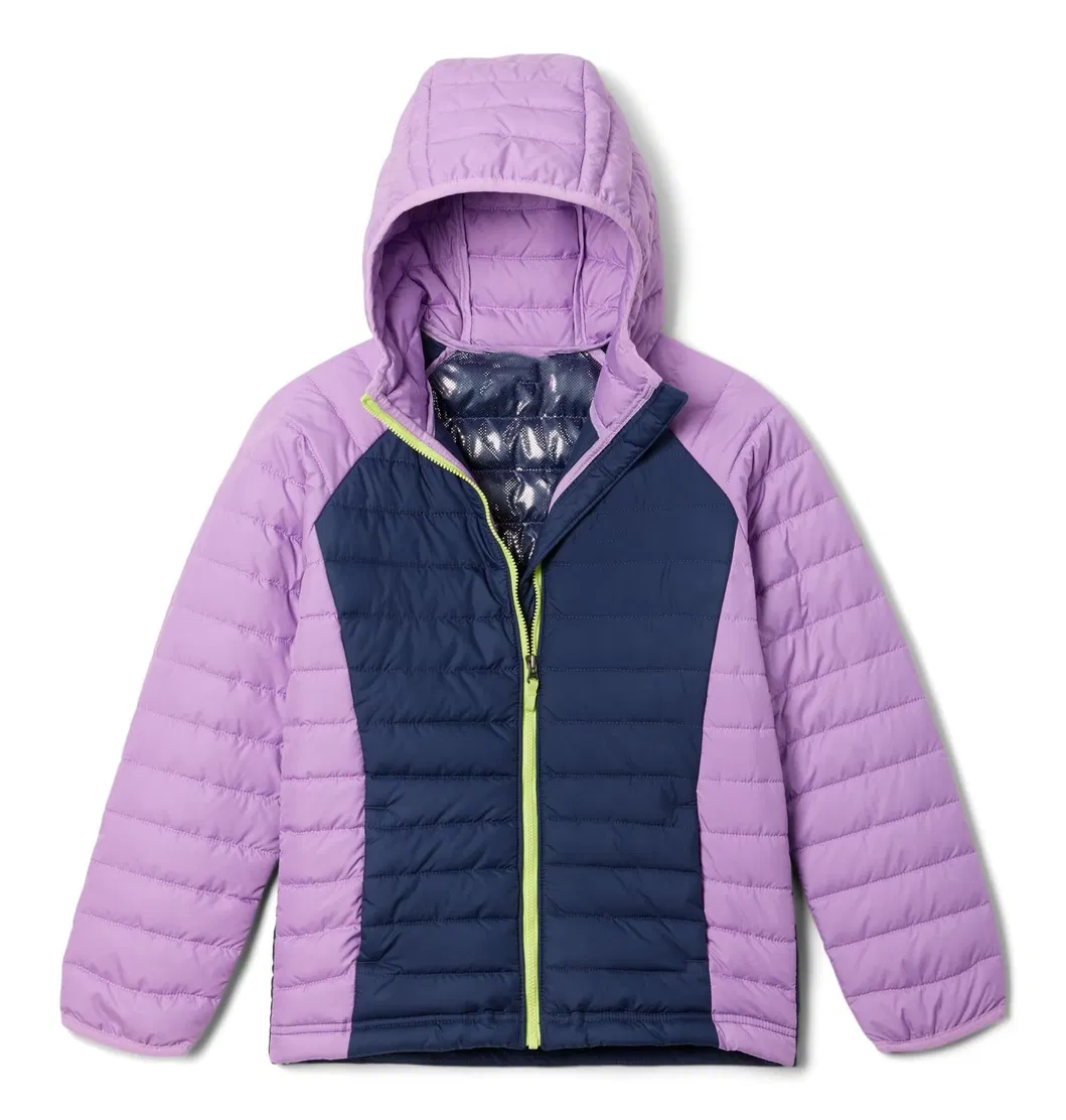 Asiapo China Factory Kids Girls Winter Fashion Warm Running Hiking Regular Hooded Puffer Jacket