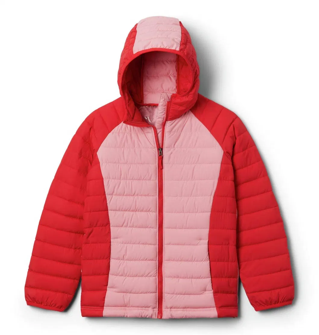 Asiapo China Factory Kids Girls Winter Fashion Warm Running Hiking Regular Hooded Puffer Jacket