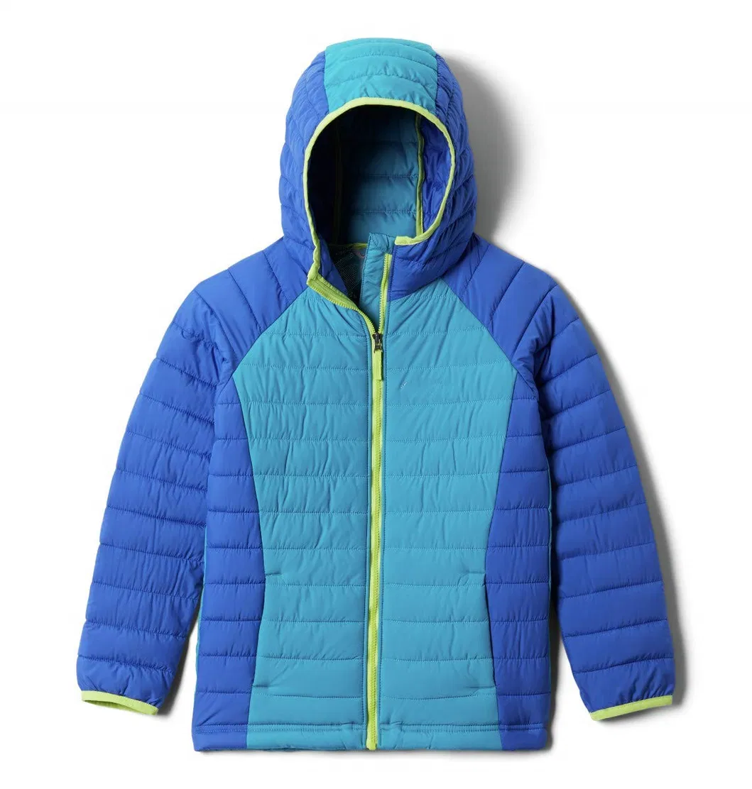 Asiapo China Factory Kids Girls Winter Fashion Warm Running Hiking Regular Hooded Puffer Jacket