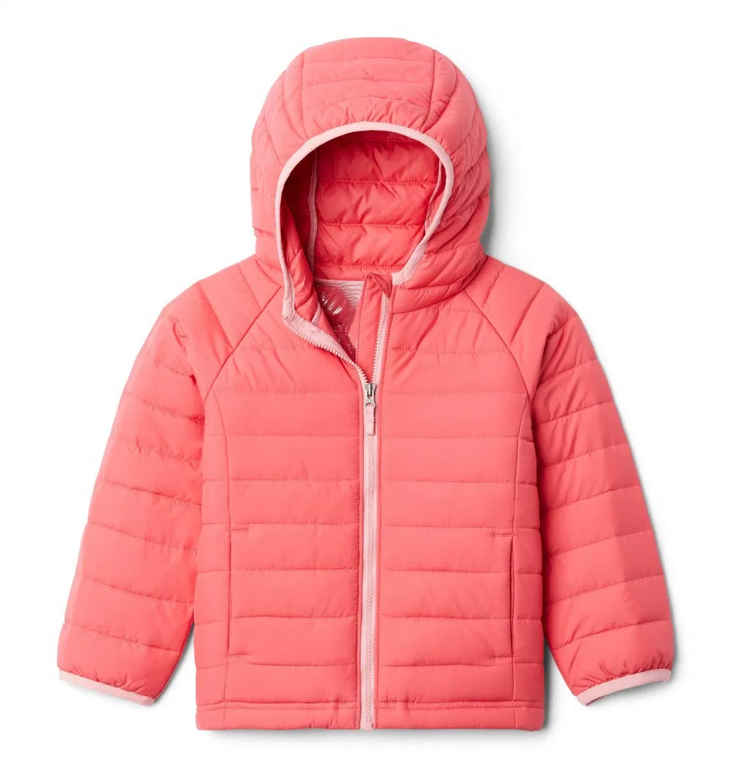 Asiapo China Factory Kids Girls Winter Quality Thermal Lightweight Packable Lovely Hooded Puffer Jacket