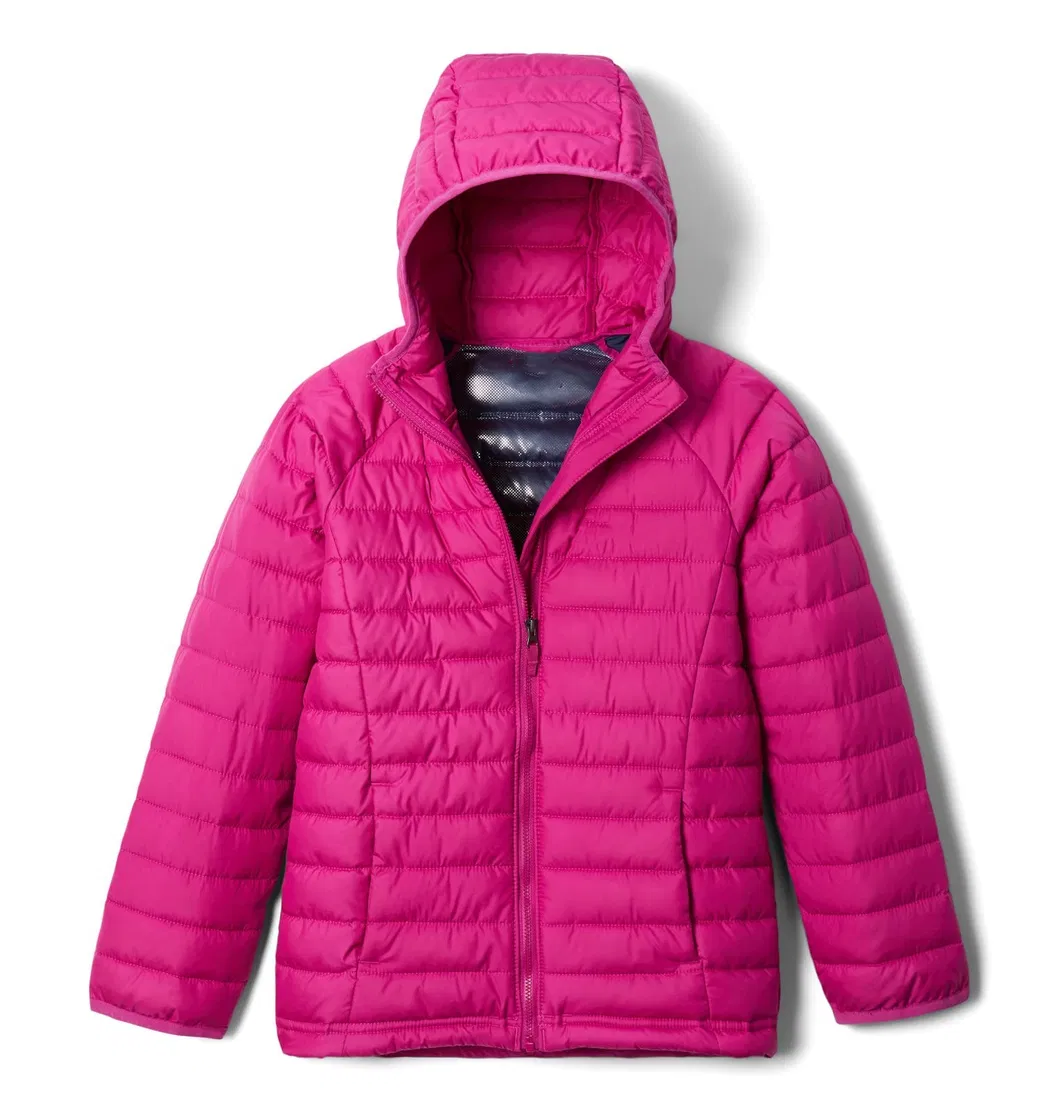 Asiapo China Factory Kids Girls Winter Quality Thermal Lightweight Packable Lovely Hooded Puffer Jacket