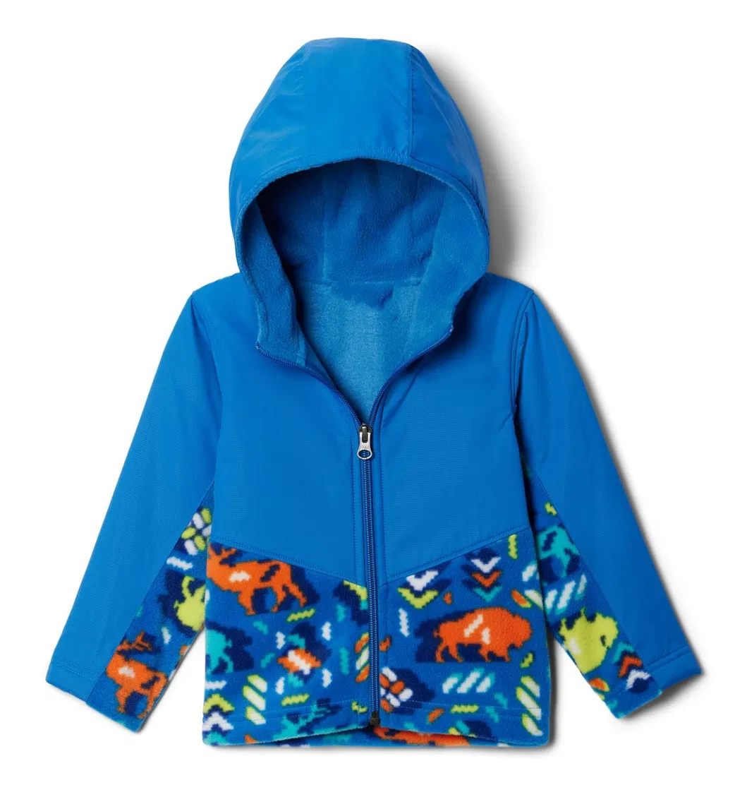 Asiapo China Factory Kids Winter Warm Cozzy Lovely Hooded Fleece Jacket with Printing