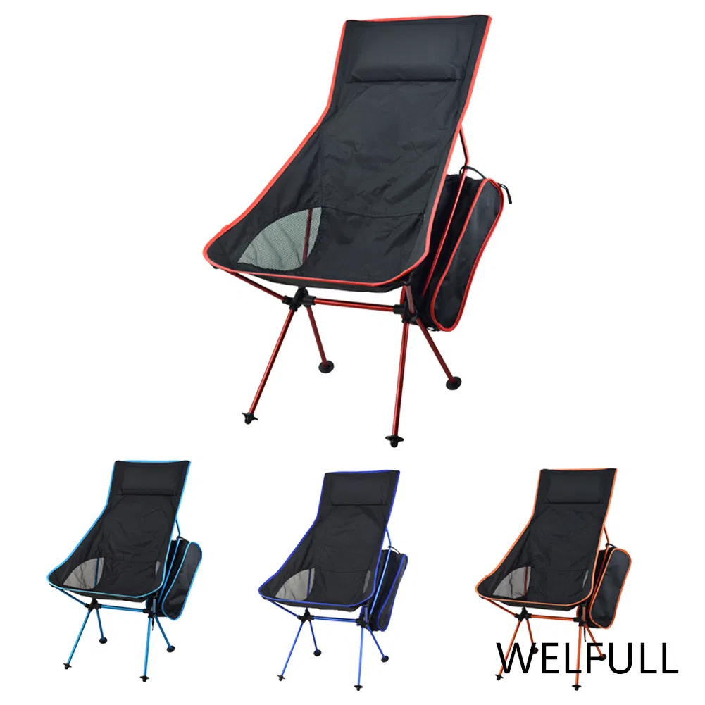 2021 Aluminum 150kg Lightweight Portable Beach Fishing Outdoor Foldable Camping Chair