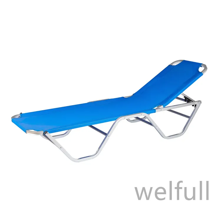 High Quality 5 Position Outdoor Furniture Swimming Pool Chair Portable Beach Sunbed Leisure Sun Loungers Chair Lay Flat