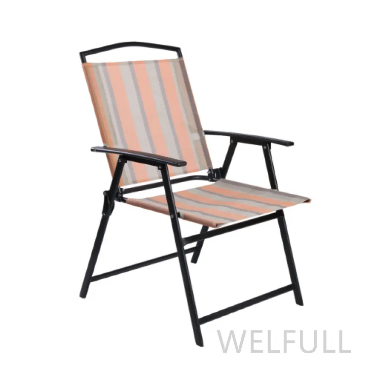 High Quality Cheap Outdoor Chair Metal Furniture Garden Patio Folding Chair with Armrest