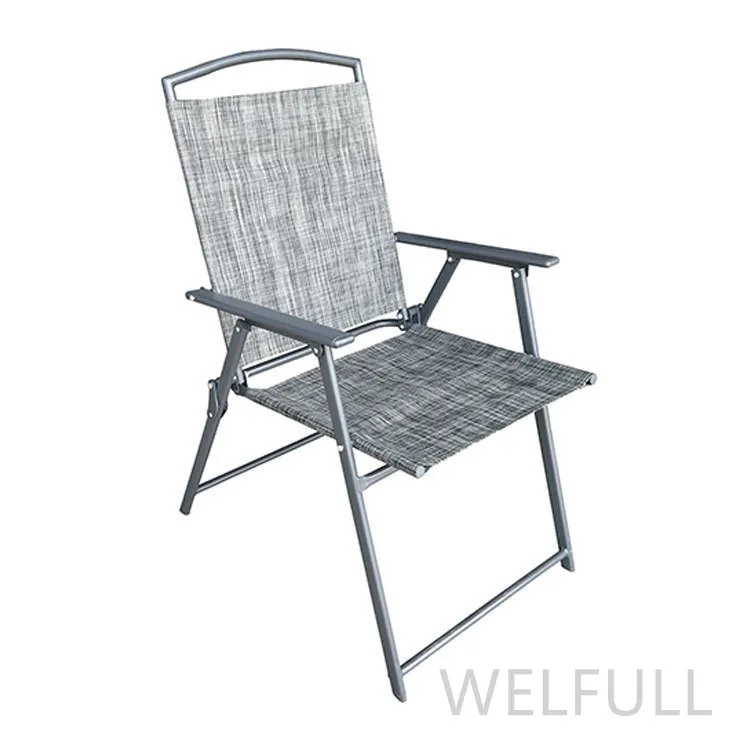 High Quality Cheap Outdoor Chair Metal Furniture Garden Patio Folding Chair with Armrest