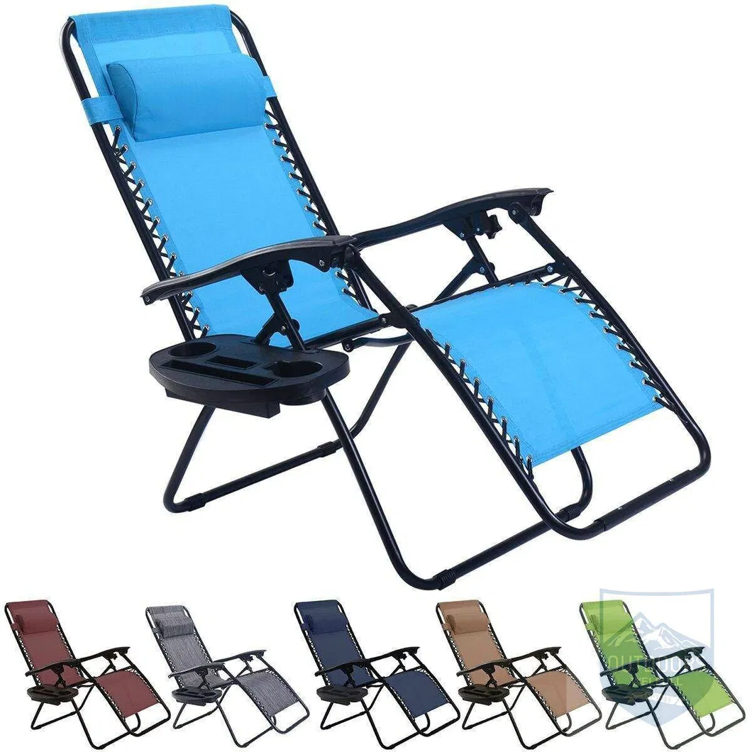 Hot Sale Multi-Position Reclining Chair Camping Lounger Garden Folding Zero Gravity Chair