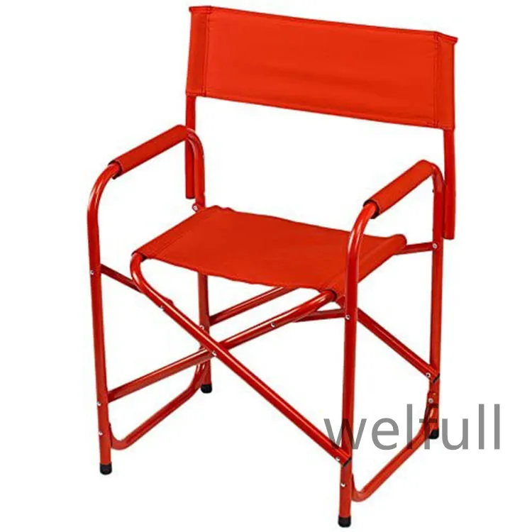 Lightweight Chair Camping Folding Director Chair with Aluminum Side Table Storage Bag