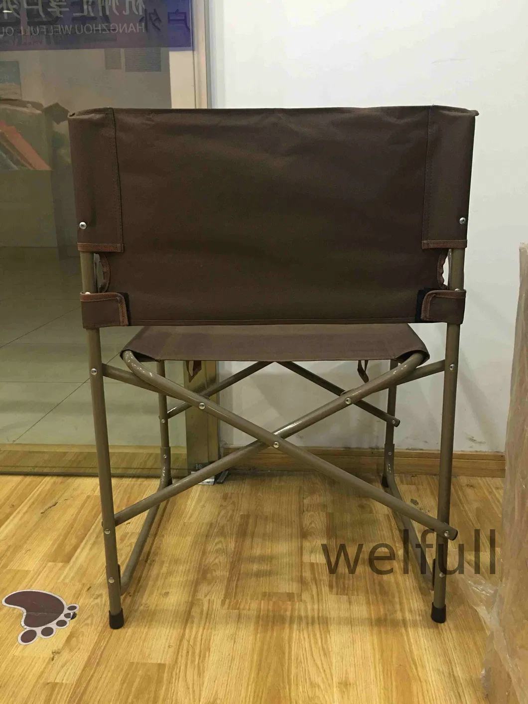 Lightweight Chair Camping Folding Director Chair with Aluminum Side Table Storage Bag