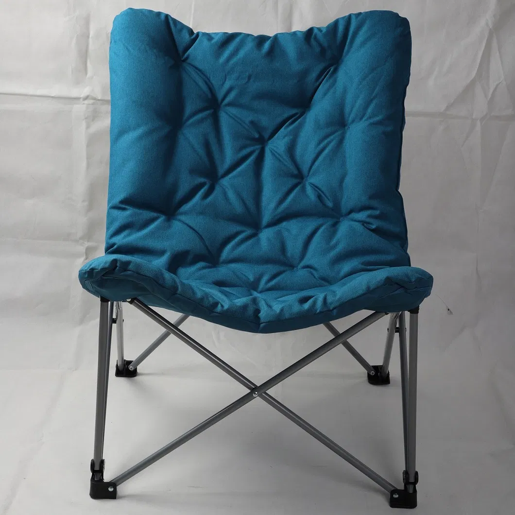 Metal Frame Soft Pad Padded Chair Outdoor Chair Camping Chair