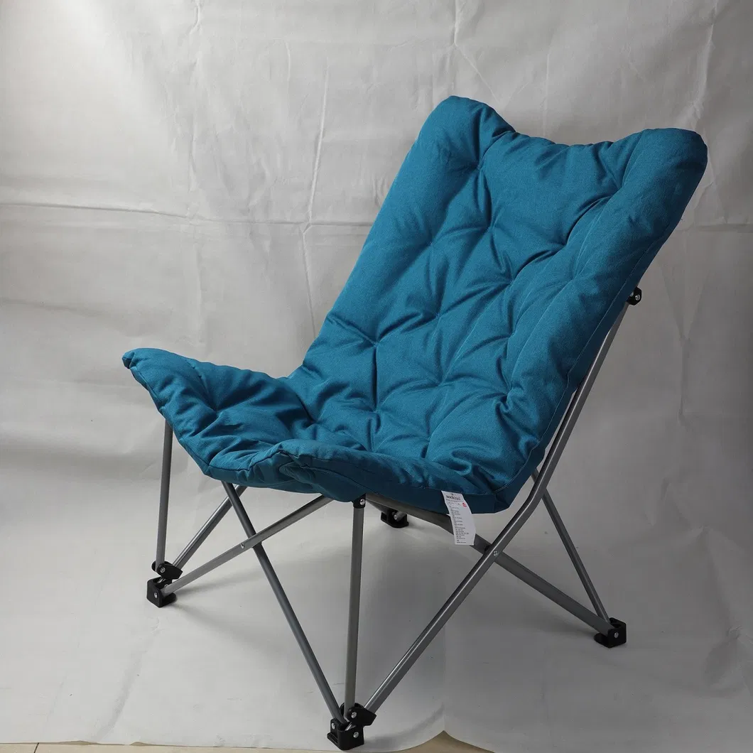 Metal Frame Soft Pad Padded Chair Outdoor Chair Camping Chair