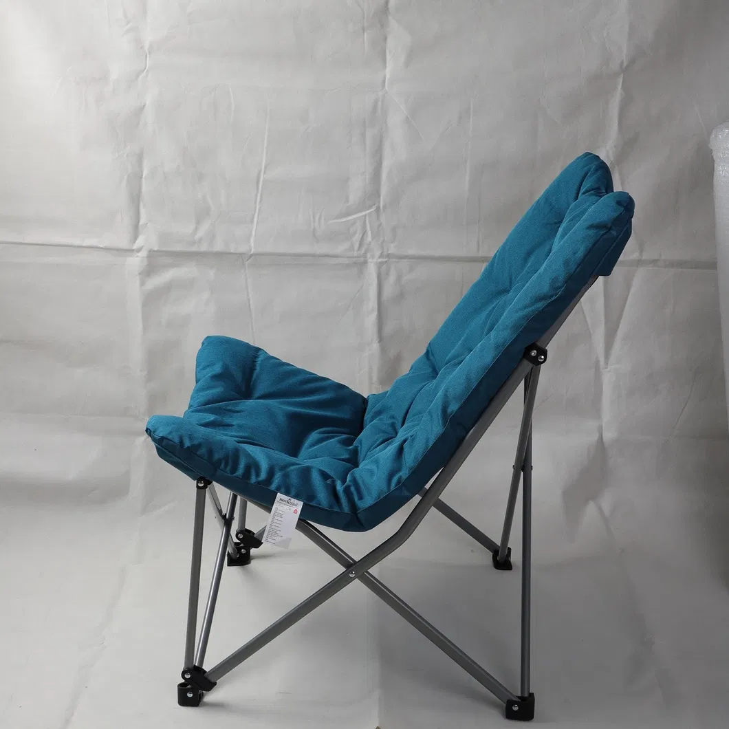 Metal Frame Soft Pad Padded Chair Outdoor Chair Camping Chair