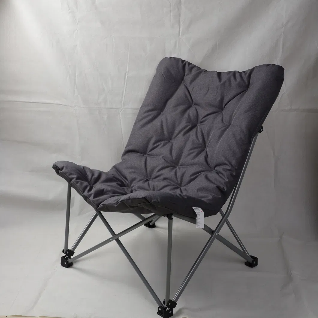 Metal Frame Soft Pad Padded Chair Outdoor Chair Camping Chair