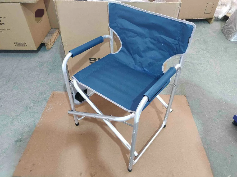 OEM Outdoor Wholesale Lightweight Folding Aluminium Director Chair Camping Chair