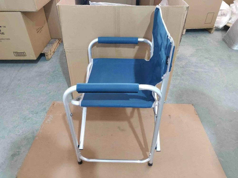 OEM Outdoor Wholesale Lightweight Folding Aluminium Director Chair Camping Chair