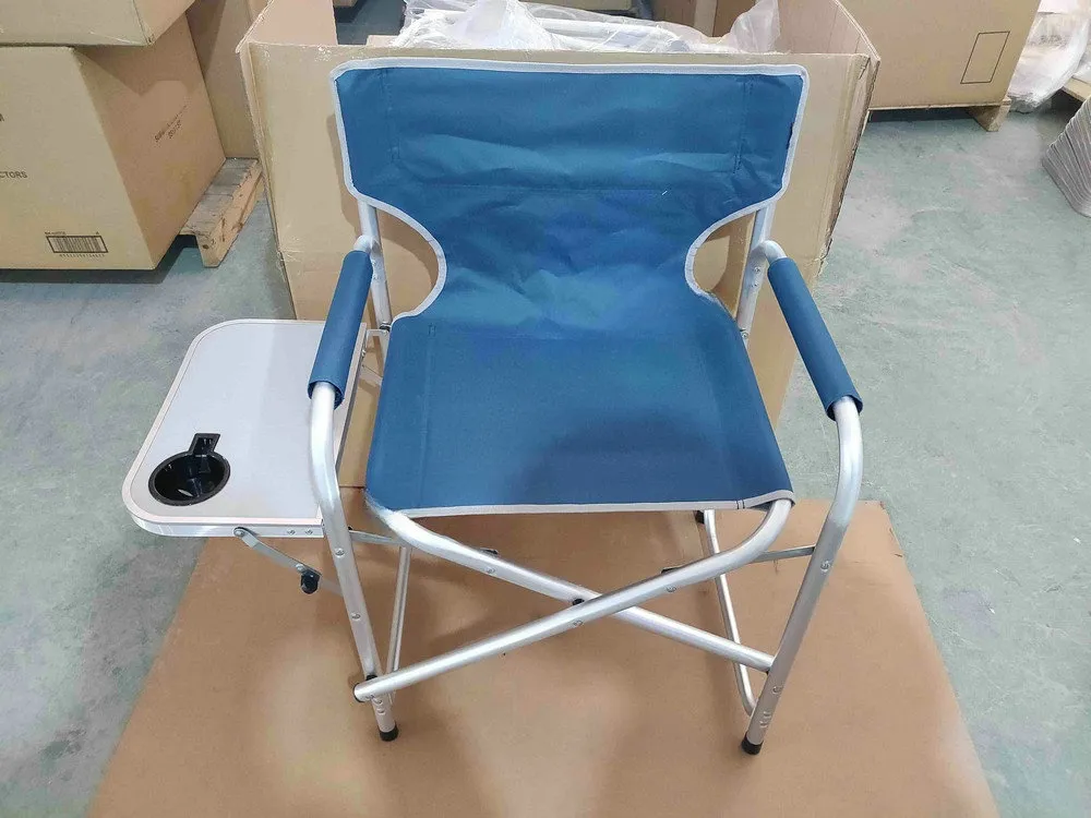 OEM Outdoor Wholesale Lightweight Folding Aluminium Director Chair Camping Chair