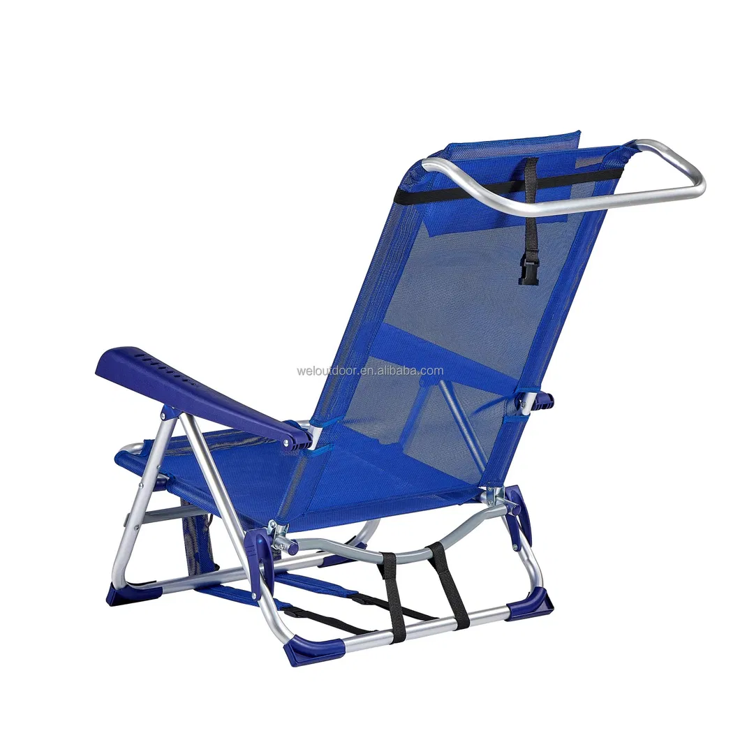 Outdoor Lightweight Multi-Position Adjustable Aluminium Portable Folding Camp Beach Camping Chair