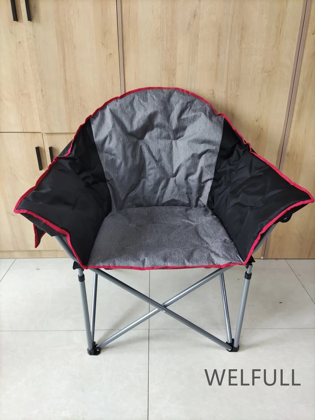 Oversize Padded Moon Portable Stable Folding Camping Chair Chairs