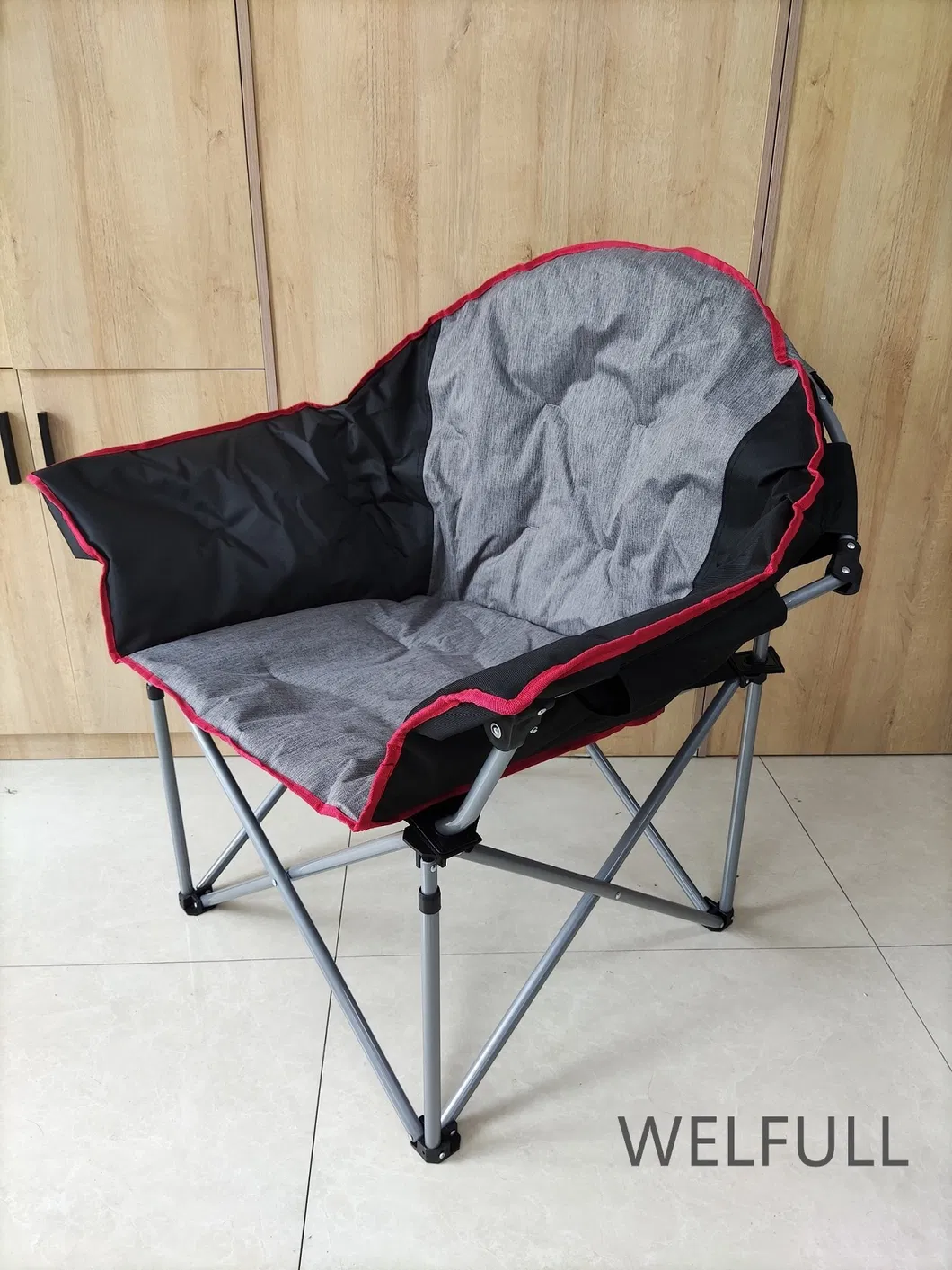 Oversize Padded Moon Portable Stable Folding Camping Chair Chairs