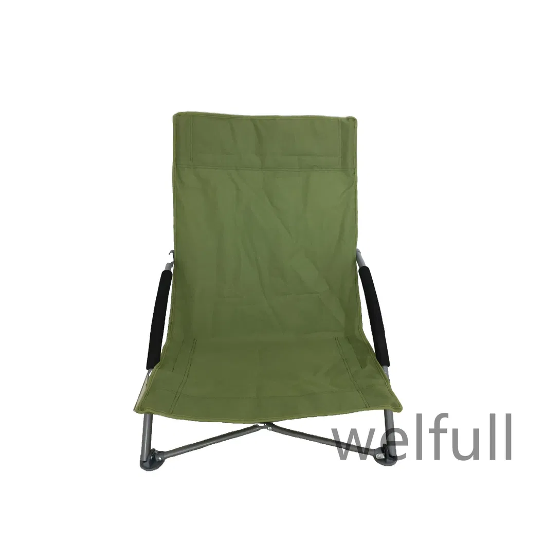 Wholesale Outdoor Double Layers Folding Camping Chair Low Position Beach Chairs