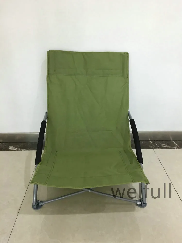 Wholesale Outdoor Double Layers Folding Camping Chair Low Position Beach Chairs