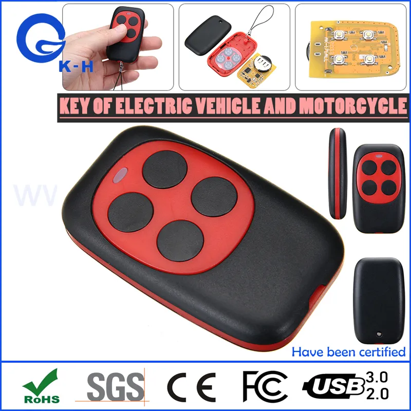 433MHz Copy Garage Door Remote Control Universal Cloning Electric Gate