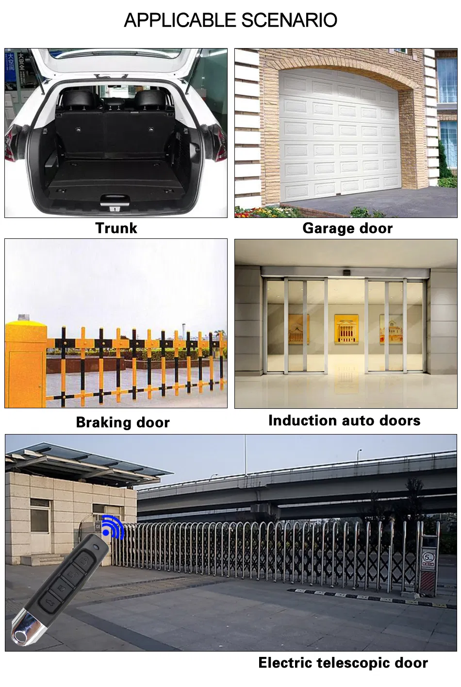 433MHz Newest Universal Wireless Copy Remote Control Duplicator for Garage Door Gate