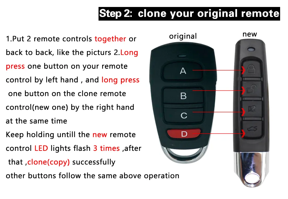 433MHz Newest Universal Wireless Copy Remote Control Duplicator for Garage Door Gate