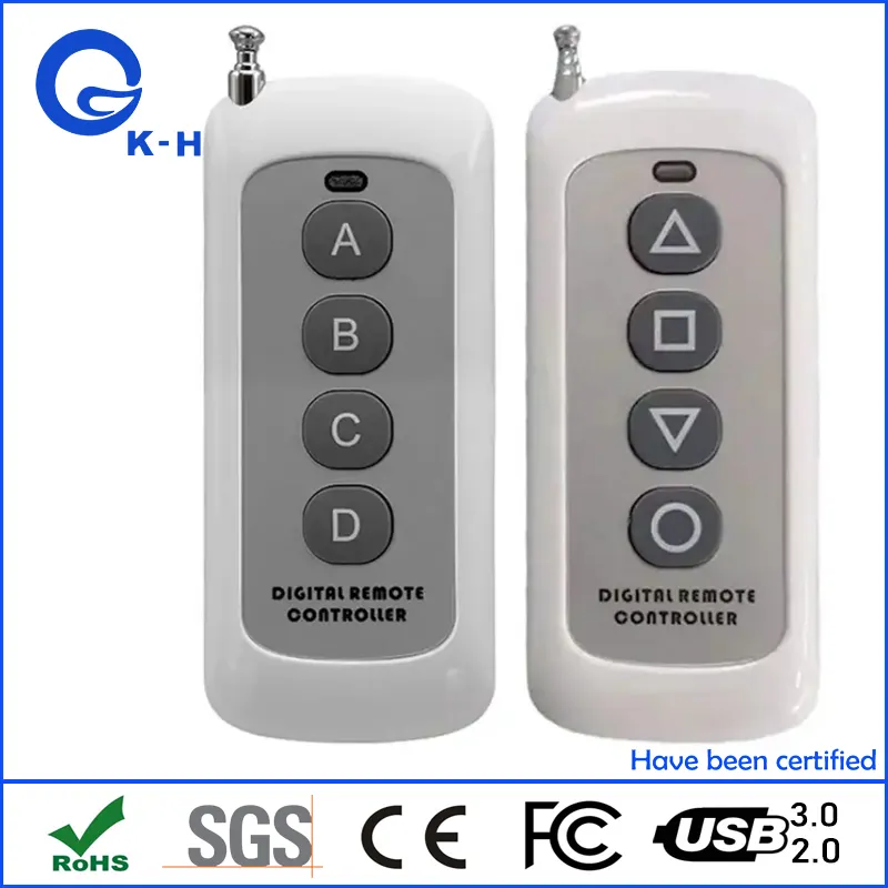 4 Buttons EV1527 RF Transmitter Smart Home Garage Door Opener Remote Control