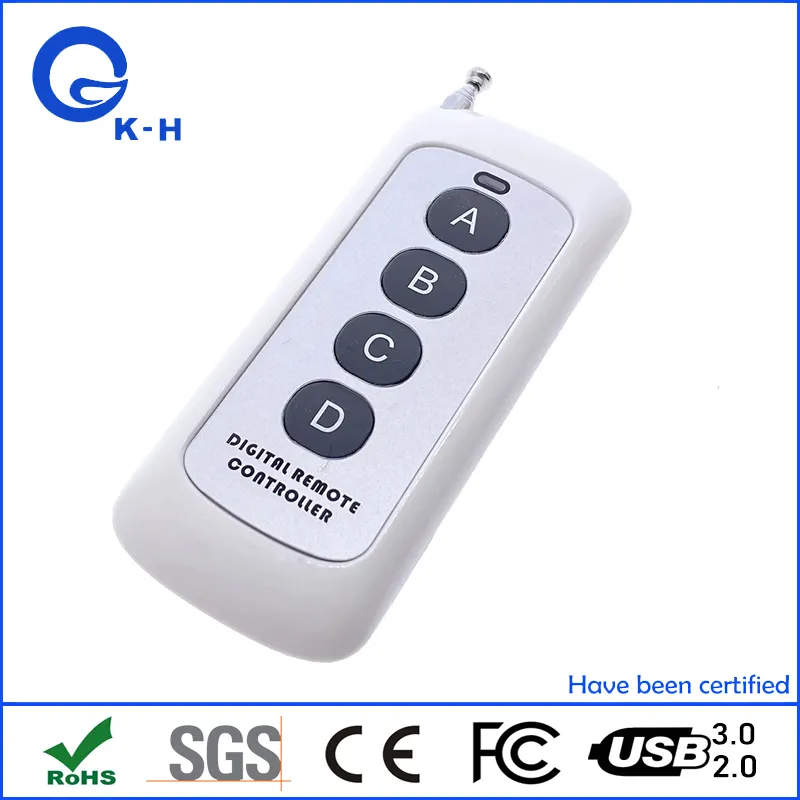 4 Buttons EV1527 RF Transmitter Smart Home Garage Door Opener Remote Control