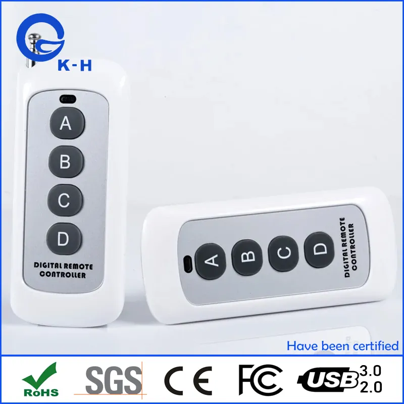 4 Buttons EV1527 RF Transmitter Smart Home Garage Door Opener Remote Control