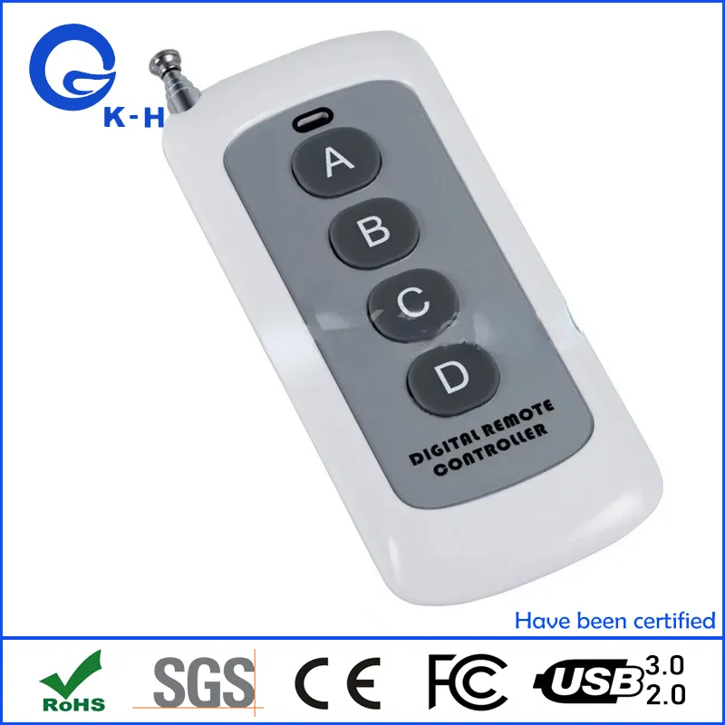 4 Buttons EV1527 RF Transmitter Smart Home Garage Door Opener Remote Control