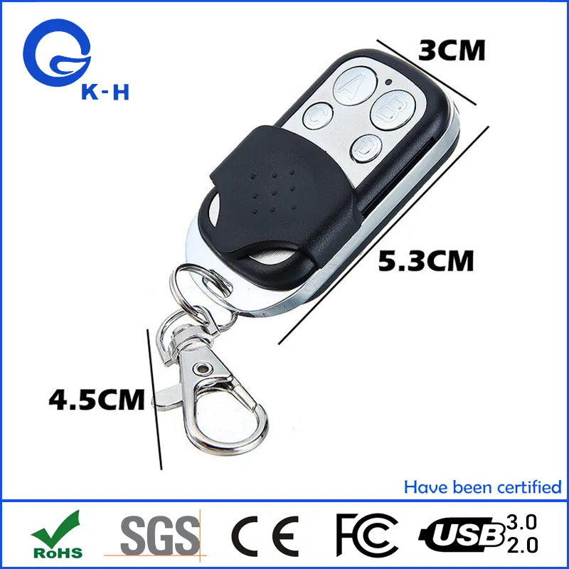 Learning Copy Code RF Wireless Garage Gate Door Remote Control Duplicator Opener