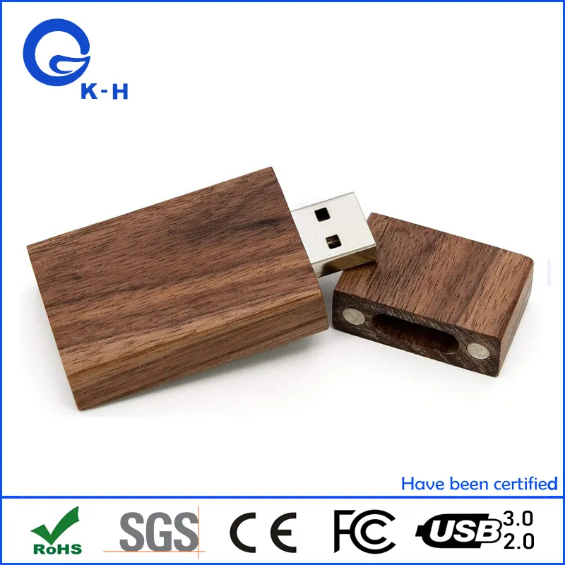 16GB 32GB Wooden USB Flash Drive Walnut 3.0 USB Stick for Gift