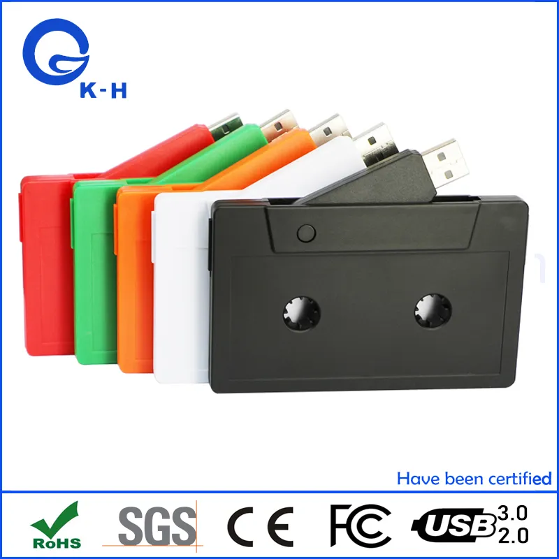 Audio Cassettes USB 2.0 3.0 Flash Memory Disk for Company Promotional Gift