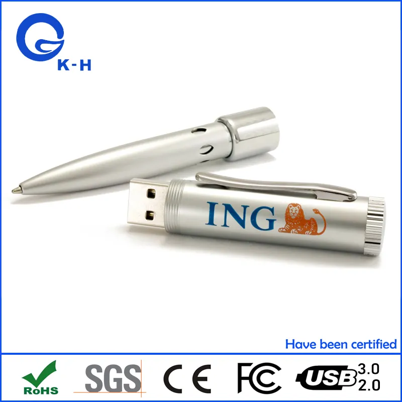 Ballpoint Pen Shape USB 2.0 Flash Drive 16GB 8GB 4GB