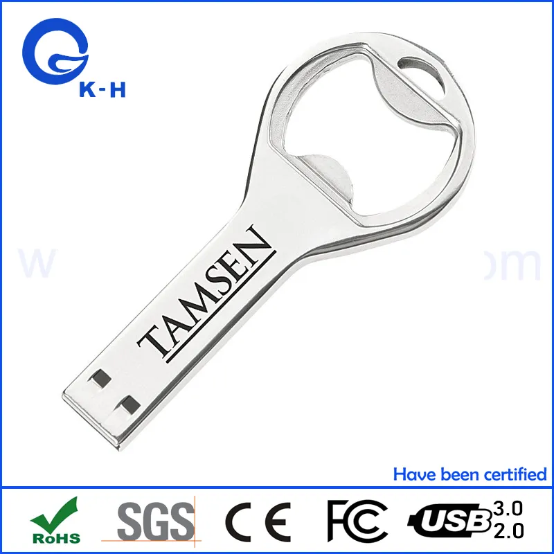 Beer Bottle Opener 32GB Waterproof USB 3.0 Flash Memory Drive