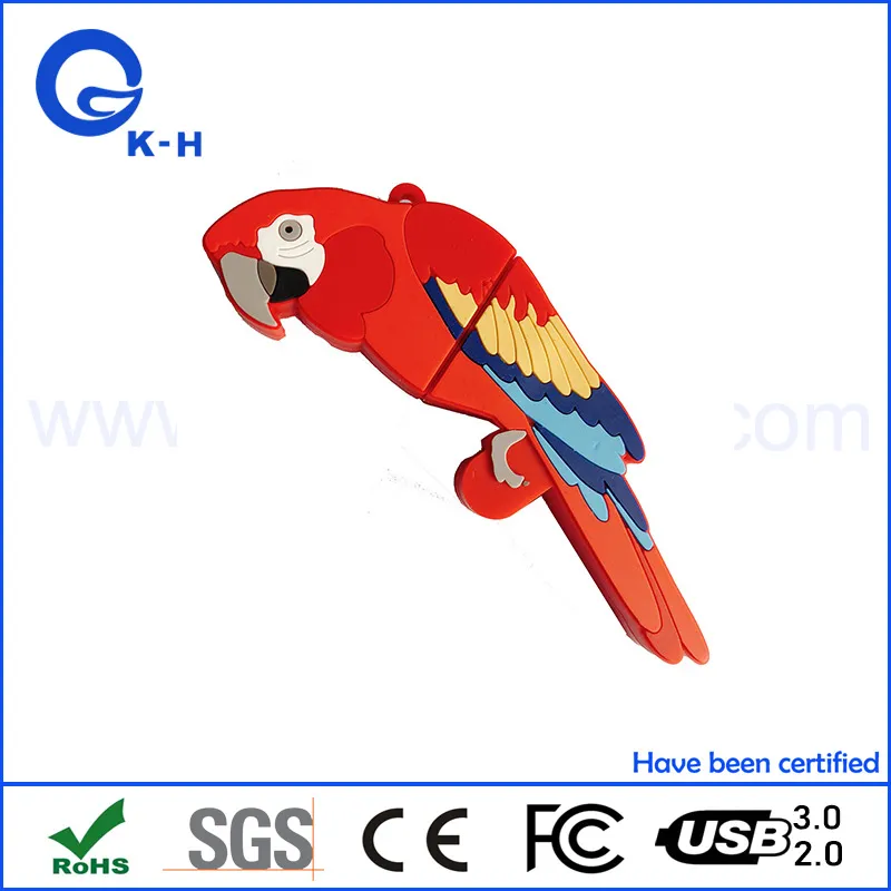 Best Price Bird PVC Custom USB 2.0 Flash Memory Drive