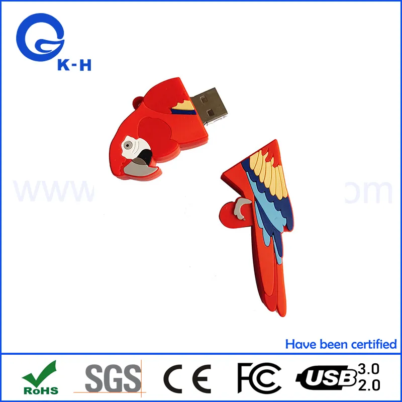 Best Price Bird PVC Custom USB 2.0 Flash Memory Drive