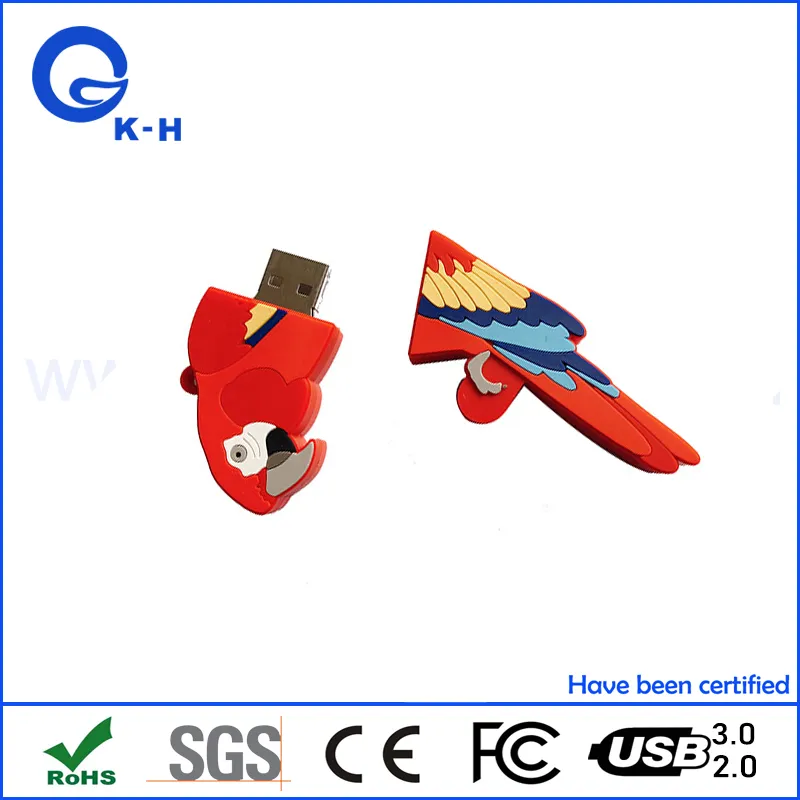 Best Price Bird PVC Custom USB 2.0 Flash Memory Drive