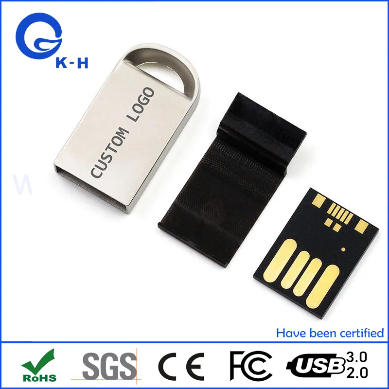 Best Sales Mini Metal USB Flash Memory Driver 1GB 2GB 4GB