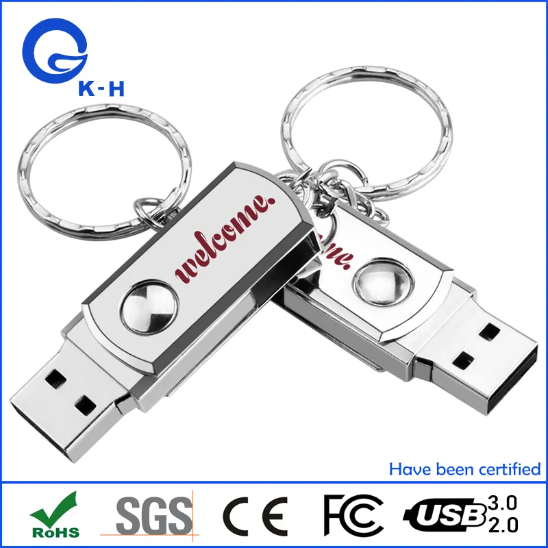 Best Selling Top Quality Logo Printed Swivel USB Flash Drive