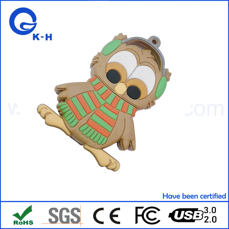 Cartoon Animal Shape USB Flash Memory Drive USB 2.0 PVC