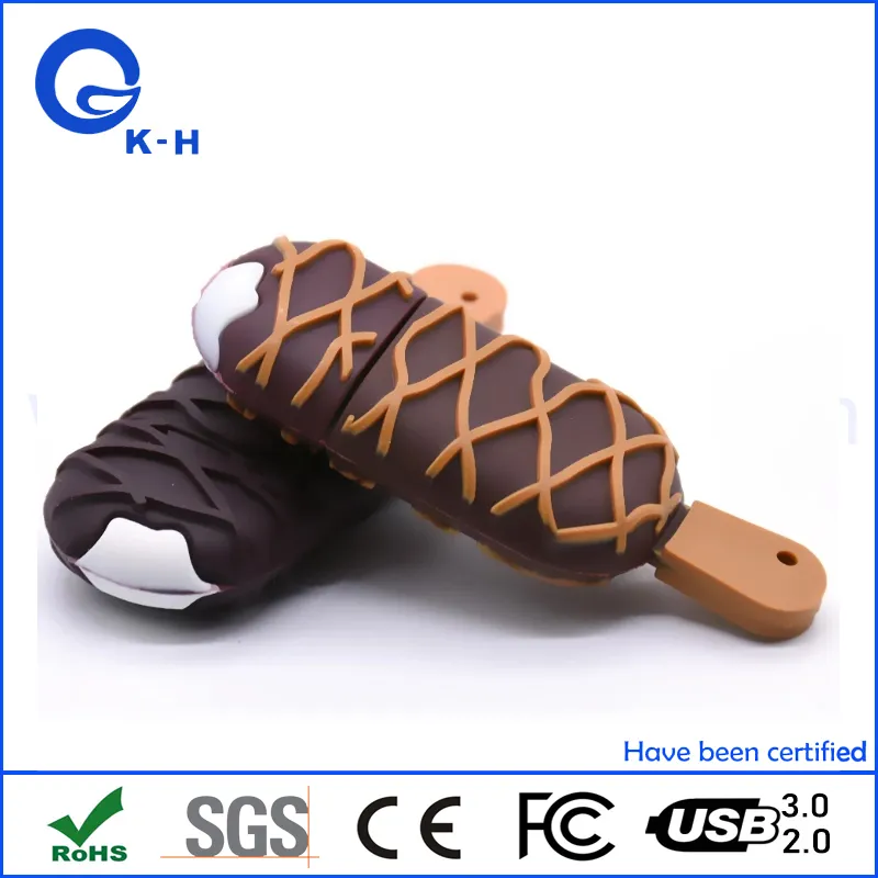 Cartoon Metal Ice Cream Style USB Flash Memory Disk