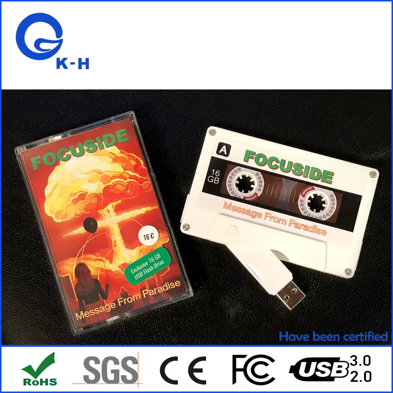 Cassette Tape 16GB USB Stick 64GB Flash Memory Drive