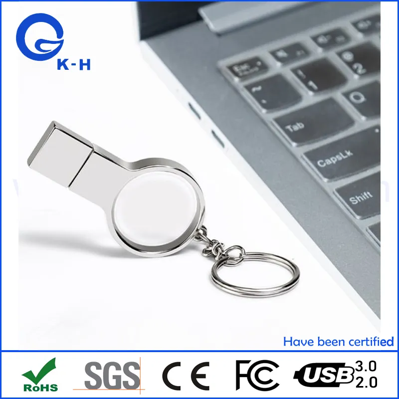 Circular Crystal USB 2.0 3.0 Flash Disk Round 8GB 16GB